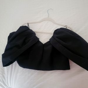 NWT ZARA DRAPED SLEEVE BUSTIER LIMITED EDITION size M